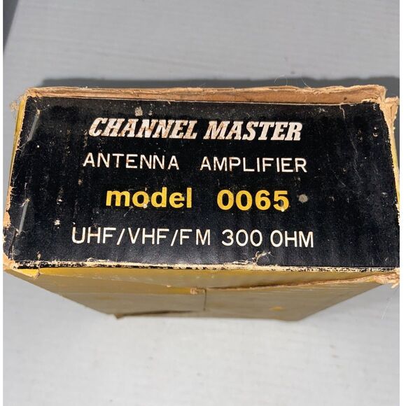 2 VTG Channel Master 0065 Antenna Equipment w/ Original Box TV Amplifier UHF FM - Picture 3 of 5